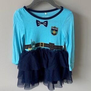 Posh Peanut Law Enforcement Turquoise and Navy Police Tutu Dress